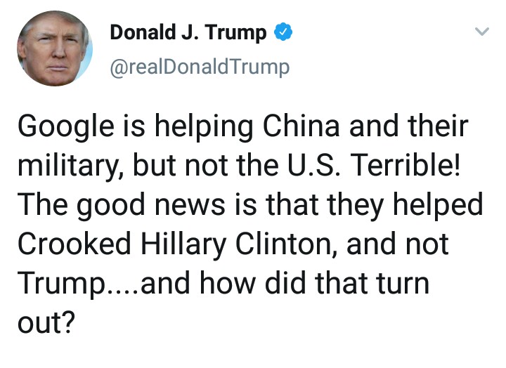 Donald Tramp vs. Google