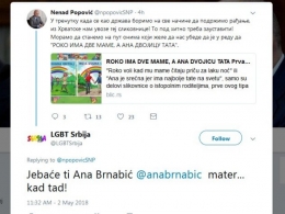 Геј лоби прети министру Поповићу: Је*аће ти Ана Брнабић матер!